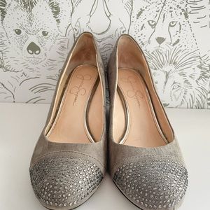 Jessica Simpson Gray Wedges Size 8